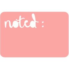 noted 4x6 journaling card