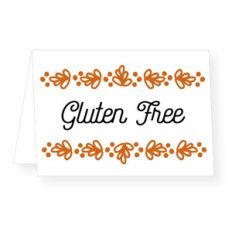 gluten free food card