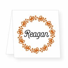 name or food square placecard