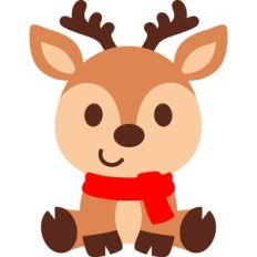 Christmas Reindeer for Cardstock