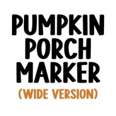 BFC Pumpkin Porch Marker Bold Brush Display Handwriting Font