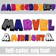 Marvel Midnight Color Font