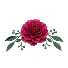 FLOWER 161 WITH FOLIAGE 42