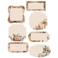 Autumn Thanksgiving Labels