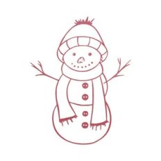 Cheerful snowman