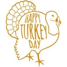 happy turkey day bird