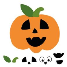 Build A Pumpkin Face Activity Set