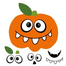 Build A Pumpkin Face Activity Set