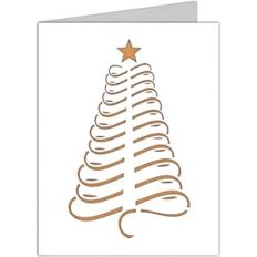 christmas modern tree card