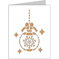 christmas snowflake ornaments card