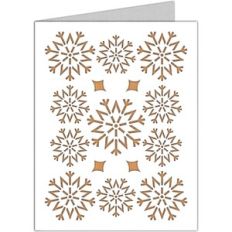 christmas snowflakes card