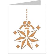 christmas star ornament card