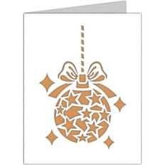christmas stars ornament card