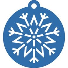 snowflake circle tag