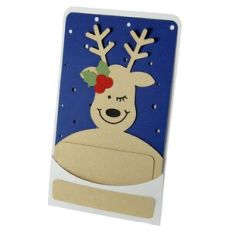 Winking Reindeer – 3D Pocket Card