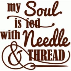 my soul is fed with needle and thread vinyl phrase