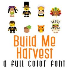 Build me Harvest Full Color Font