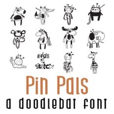 Pin Pals Doodlebat Font