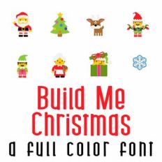 Build Me Christmas Full Color Font