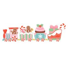 Gingerbreadman Christmas Candy Train