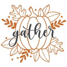 Gather Pumpkin Leaf Frame