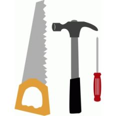 saw hammer screwdriver