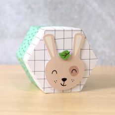 Rabbit Hexagonal Box Small