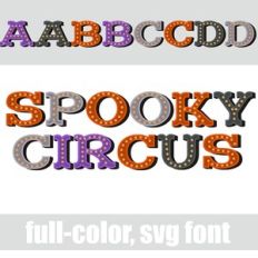 Spooky Circus Color Font