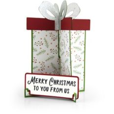 3D Easel Card Christmas Present