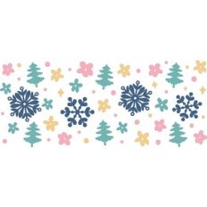 Snowflake Glass Can Wrap