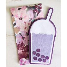 boba cup card and envelope