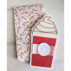 hot cocoa cup card and envelope