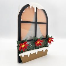 Festive Window Box Shaker Card
