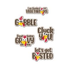Pour some gravy on me thanksgiving sticker set
