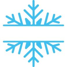 Split Snowflake Name Frame