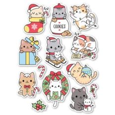 Christmas Cats Planner Stickers