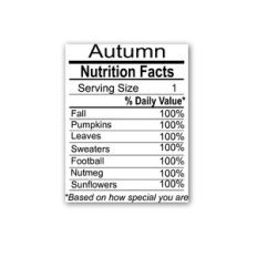 Fall Autumn Bar Card