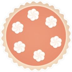 pumpkin pie print and cut