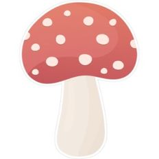 Mushroom print and cut