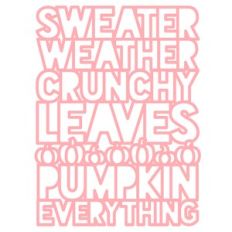 sweater weather