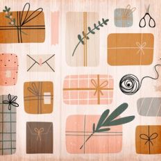 Christmas present gift paper