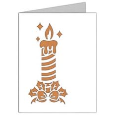 christmas candle card