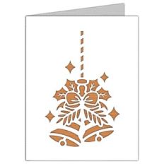 christmas ornament bells card