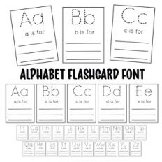 Alphabet Flashcard Font