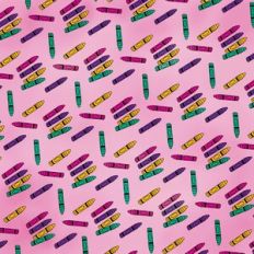 Pink Crayon Background Pattern Printable Paper