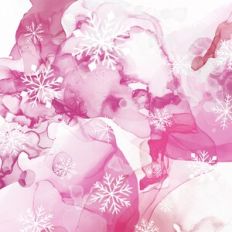 Pink Alcohol Ink Snowflake Background Pattern
