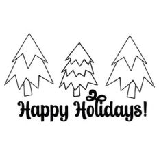 Happy Holidays Christmas Trees