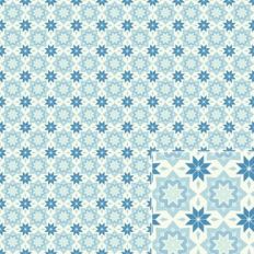 Geometric Winter Snowflakes Fair Isle Printable Pattern