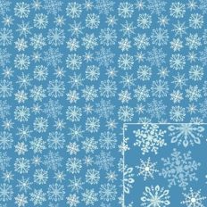 Blue and White Snowflake Printable Pattern