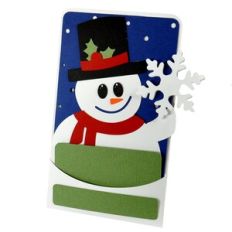 Snowman – 3D Pocket Card Holder
